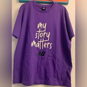 New balance shirt Honoring Black History NWOT